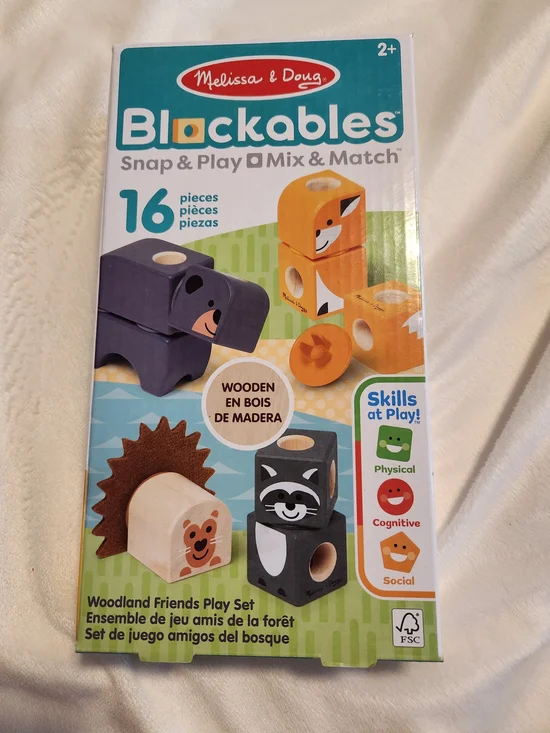 Melissa & Doug Blockables Woodland Friends Play Set - Multicolor