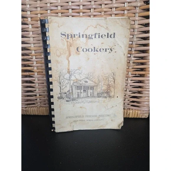 Springfield Friends Meeting Cookbook High Point, North Carolina 1965‎ Vintage