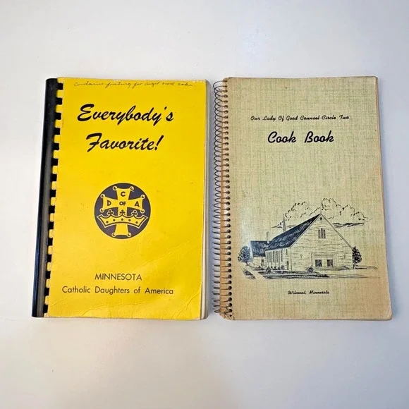 VTG Minnesota Cookbooks Everybodys Favorite! Lady Of Good Counsel Spiral Recipes