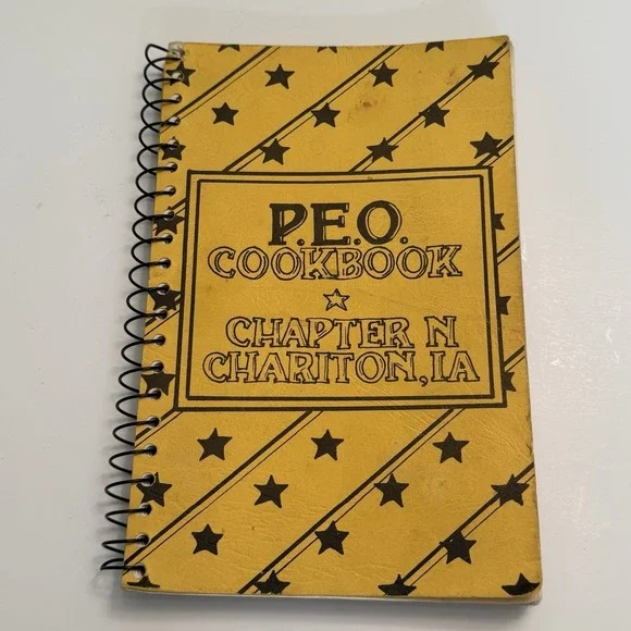 PEO Cookbook Chapter N Chariton Iowa Spiral Bound Recipes