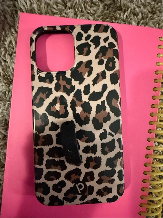 Leopard Print Phone Case - Brown/Black iPhone 12 Pro Max