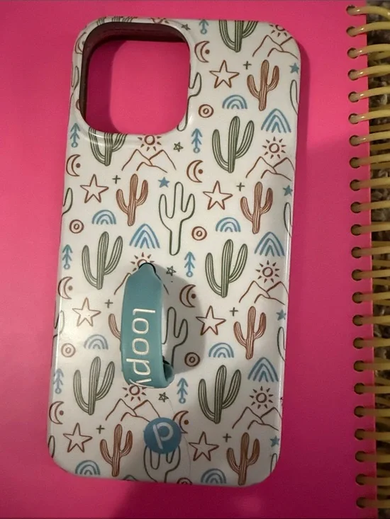 Loopy Case Desert Cactus Phone Case with Blue Loop iPhone 12 Pro Max