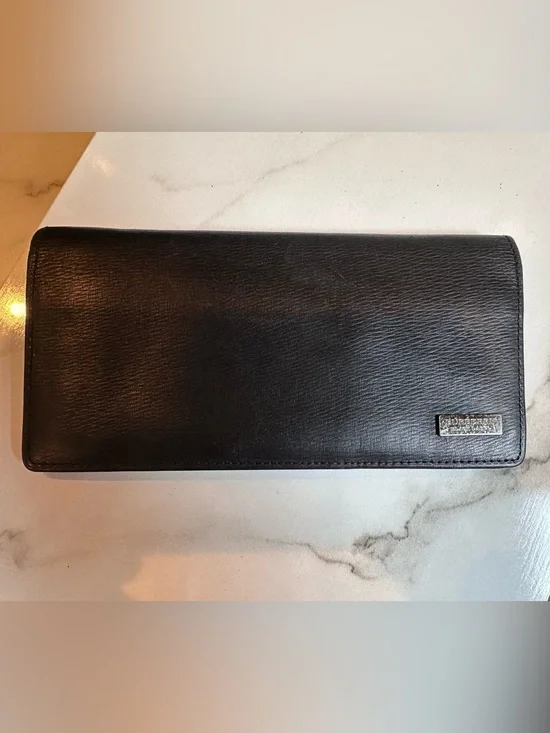 vintage Burberry Black Label Long Wallet.