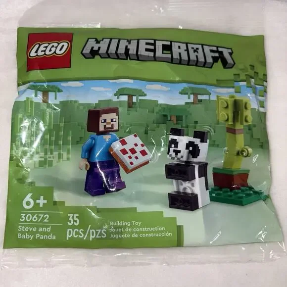 LEGO Minecraft: Steve and Baby Panda (30672) New Sealed