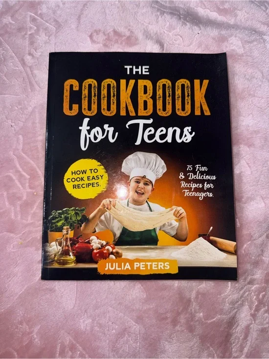 The Cookbook for Teens by Julia Peters - Black & Orange Cover
