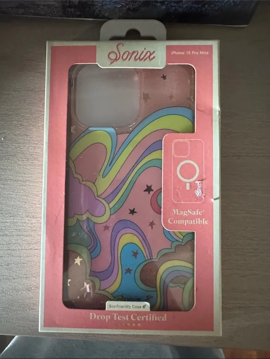 Sonix Pink Rainbow Cloud iPhone 15 Pro Max Case