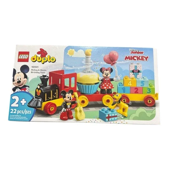 LEGO DUPLO 10941 Disney Mickey & Minnie Birthday Train Set 22 Pc New Sealed