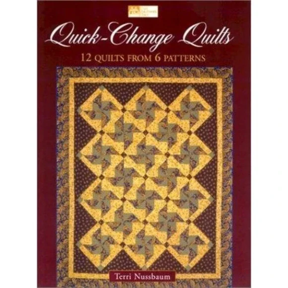 VG 2002 Paperback Quick-Change Quilts by Terri Nussbaum 12 Quilts 6 Patterns
