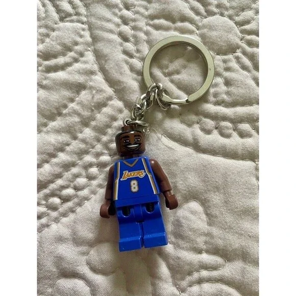 LEGO NBA Los Angeles Lakers Kobe Bryant Minifigure Keychain