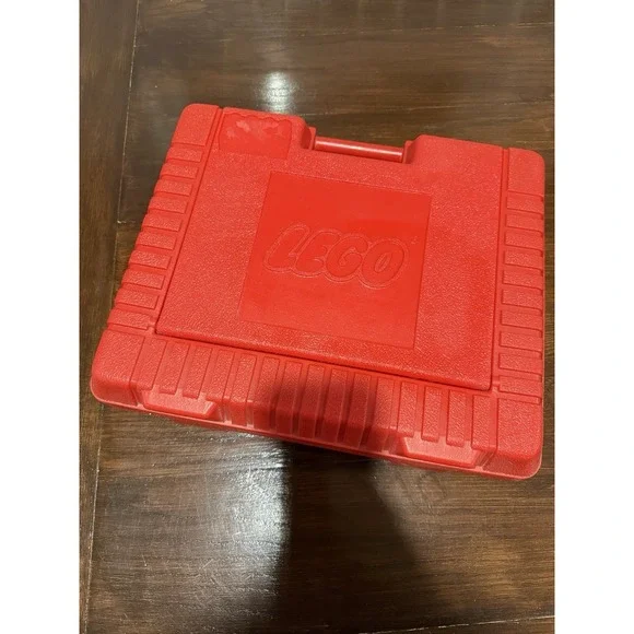 Vintage LEGO 1985 Red Plastic Storage Carrying Case Box Bin 15