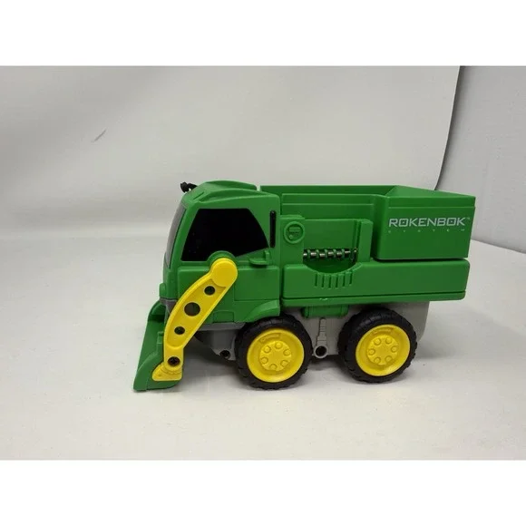 Rokenbok Vehicle Truck RC Front Loader Green & Yellow Vintage 1997