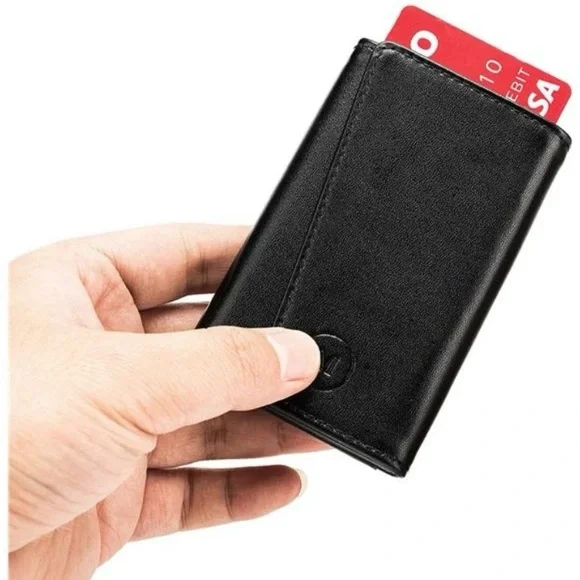 La Petit Boss By Maciek, Genuine Leather Slim Trifold Wallet, RDIF Card Holder