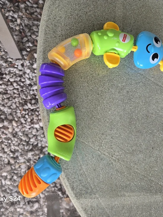 Fisher-Price Bright Multi-Color Infant Teether & Rattle Toy