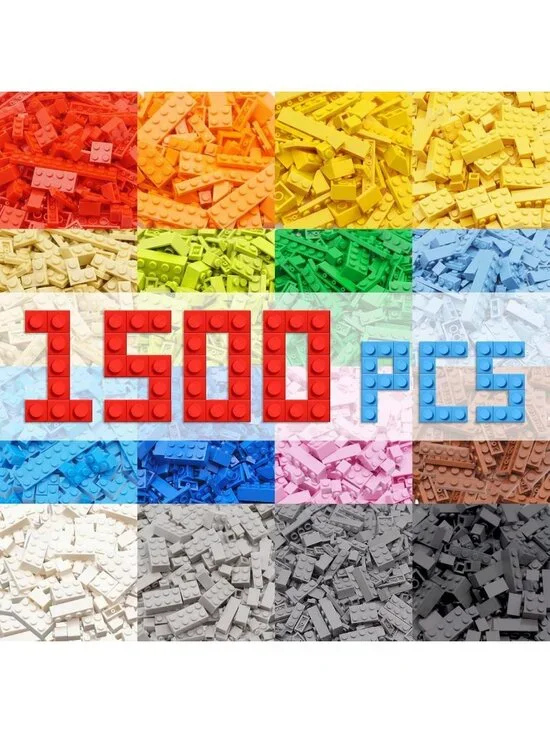 1500 Classic Building Bricks Set - STEM Educational Construction Toys for Ages