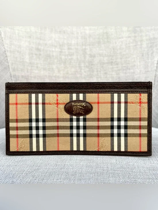Burberry Nova Check Long Wallet
