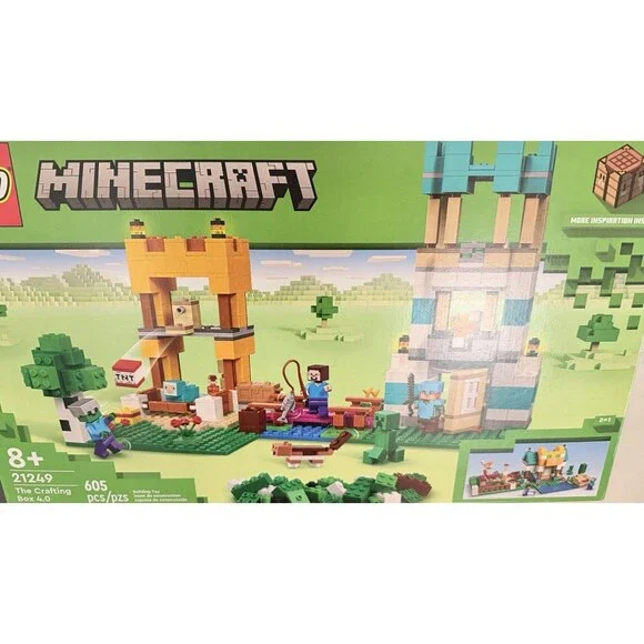 LEGO Minecraft The Crafting Box 4.0 21249 Building Toy Set 605 Pieces Ages 8+