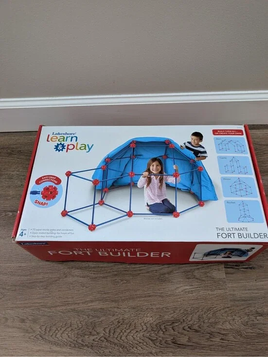 Lakeshore Learn Play The Ultimate Fort Builder Set with Box and Instructions