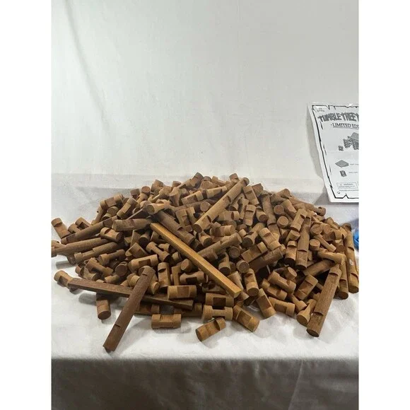 Tumble Tree Timbers  373 Piece Wood Set Limited Edition w/ Guide Lincoln Logs