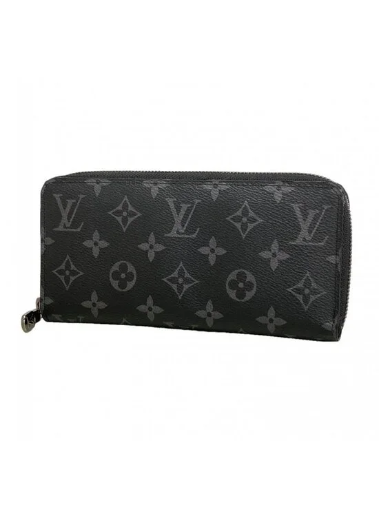Louis Vuitton Wallet Monogram Eclipse Zippy Horizontal Black