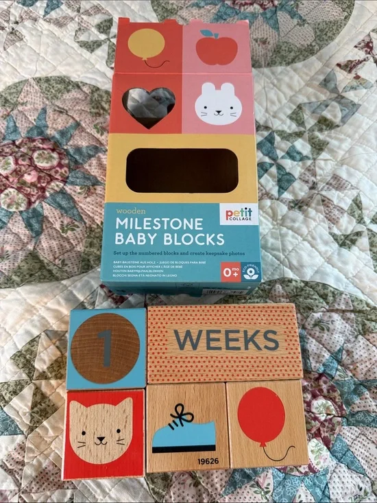 Milestone Baby Blocks