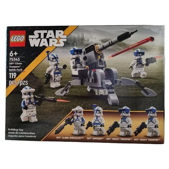 Lego 75345 Star Wars 501st Clone Troopers Battle Pack Building‎ Toy Set 119 pcs