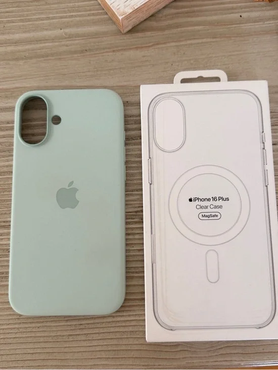 ***2 for 1*** brand new iPhone 16 plus cases in Mint Green & Clear