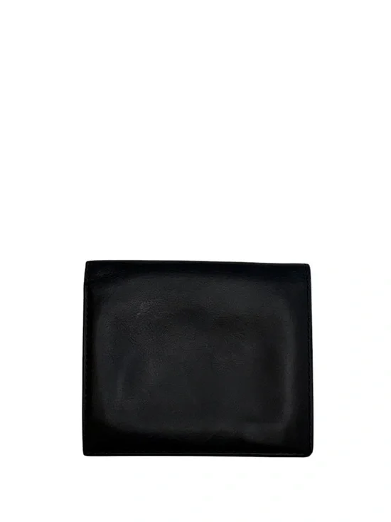 COACH - VINTAGE BLACK ALL LEATHER BIFOLD CARDHOLDER WALLET