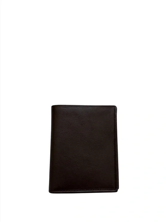 BUXTON - BROWN LEATHER COMPACT BIFOLD WALLET
