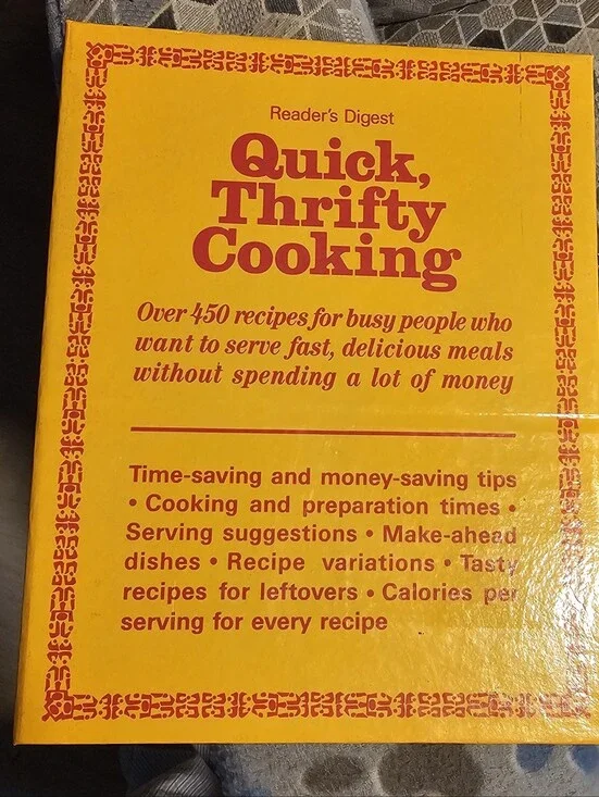 Reader's Digest Quick, Thrifty Cooking 1985 Hardcover Cook Book