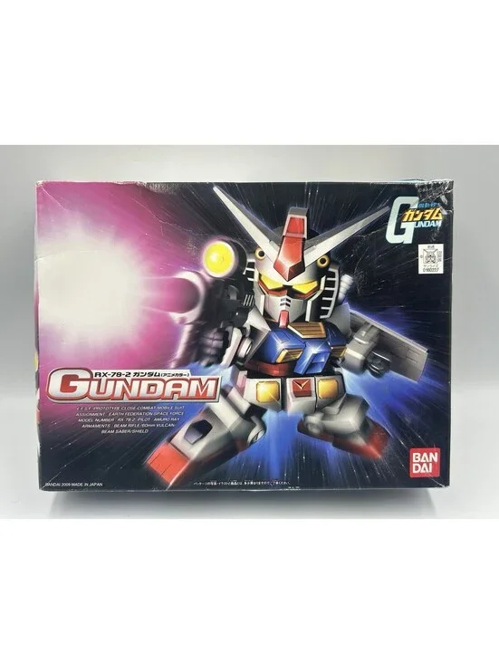 Bandai BB Senshi 329 RX-78-2 Gundam Anime Color SD Model Kit 2009 Open Box