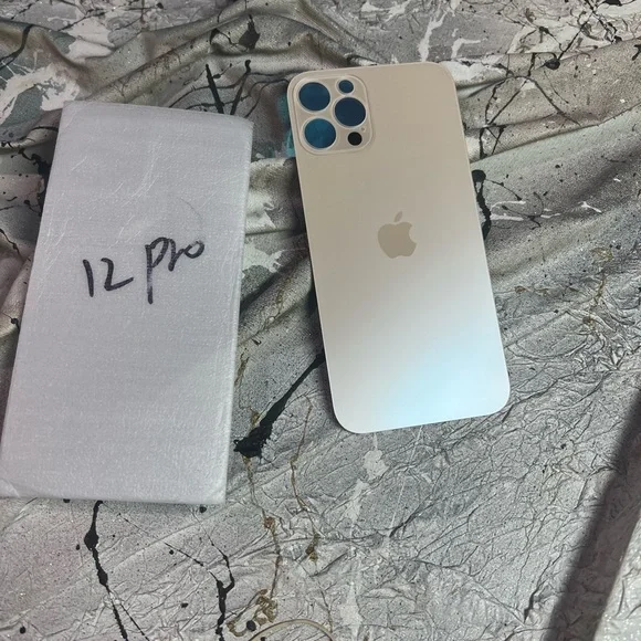 Apple iPhone 12 Pro Back Metal Replacement Part - color Gold
