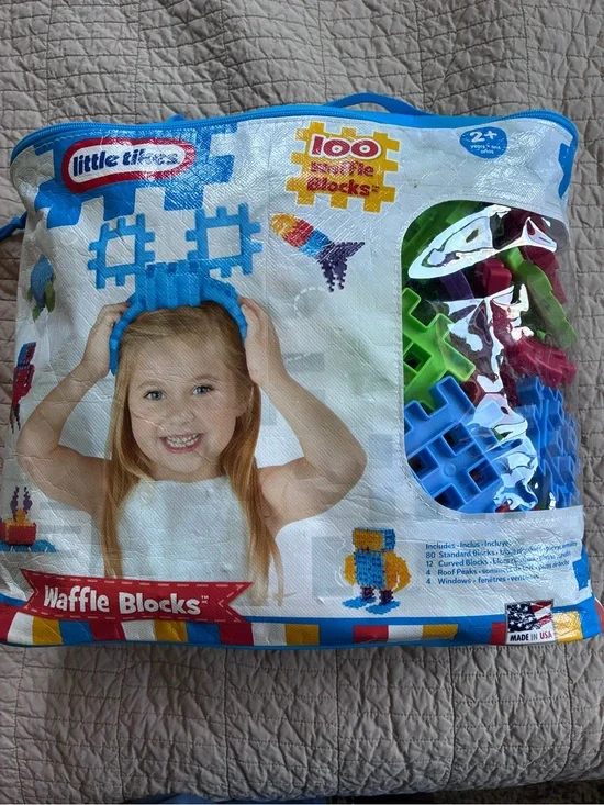 Little TIKES Multicolor Waffle Blocks - 100 Piece Building Set