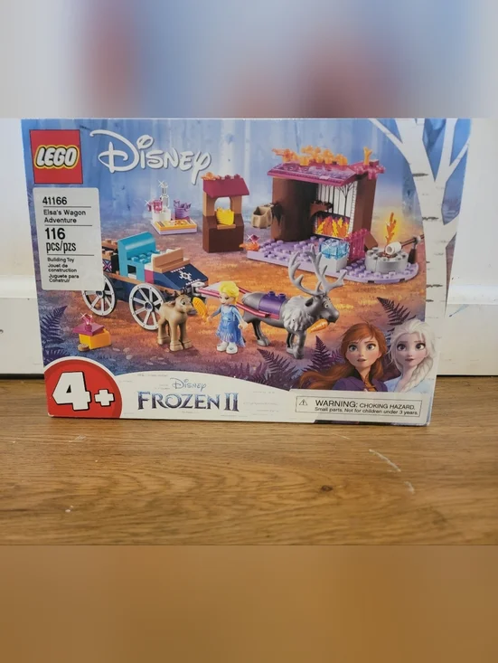 Disney Frozen II Elsa Wagon Adventure Lego Building Kit.