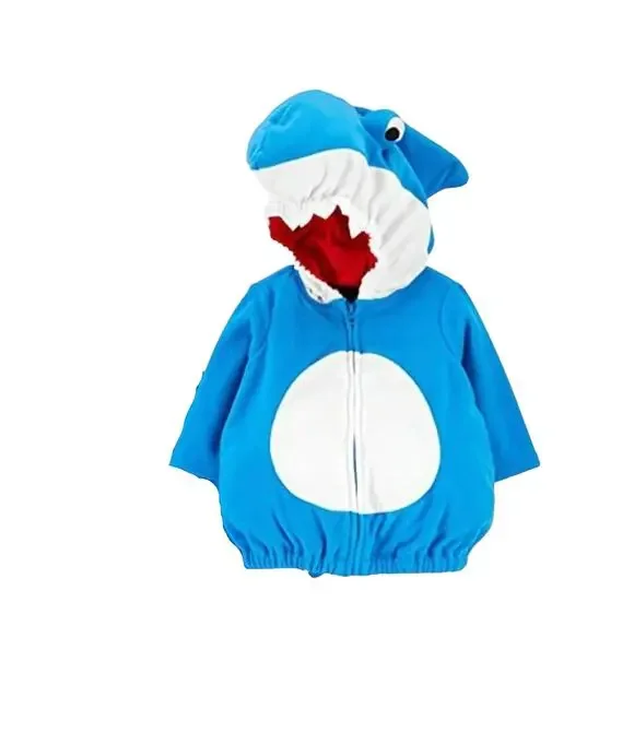 Baby Toddler Shark Costume Jacket size 12 months front zipper