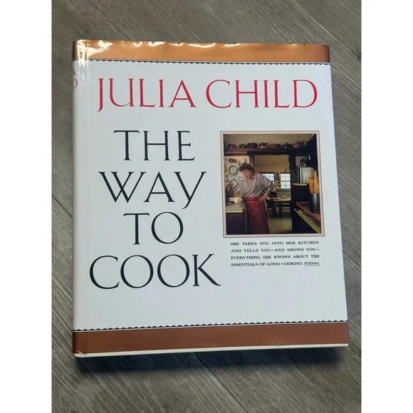 Julia Child The Way to Cook Vintage Illustrated Hardcover Cookbook 1989