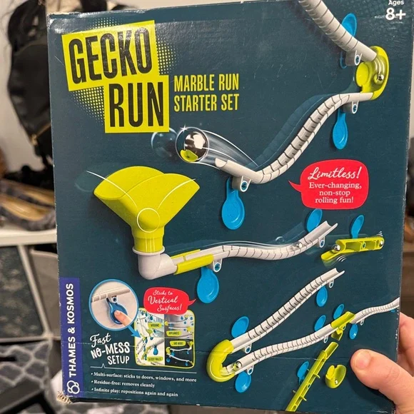 Gecko Run Marble Run Starter Set by GECKO RUN - Lime Green & Blue