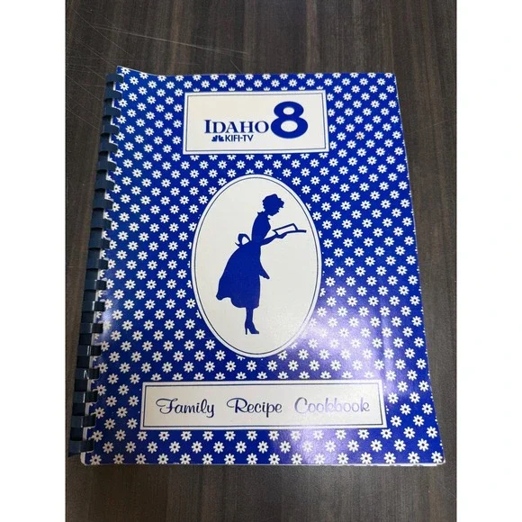 Vintage Idaho 8 KIFI-TV Family Recipe Cookbook Spiral Bound Regional‎ Recipes