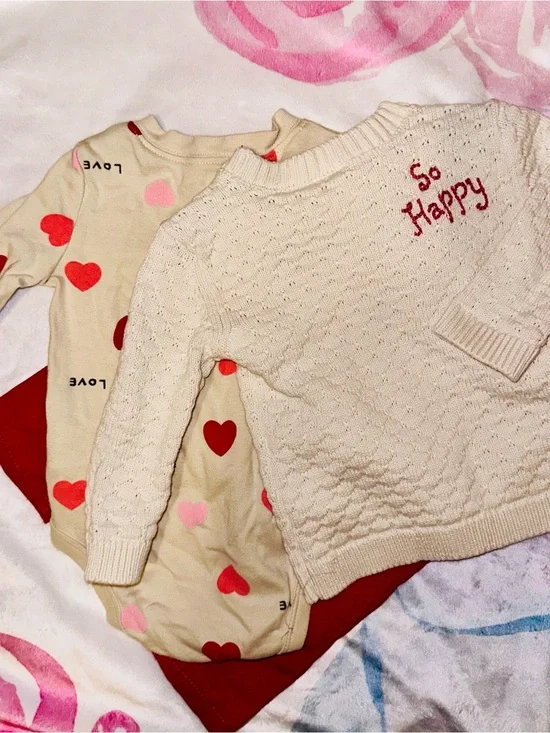 Carter’s Valentine’s Day 3-Piece Set | 3–6 Months | Like-New ❤️