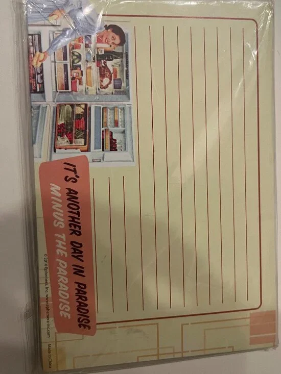 Recipe Cards It's another day in paradise minus the paradise.