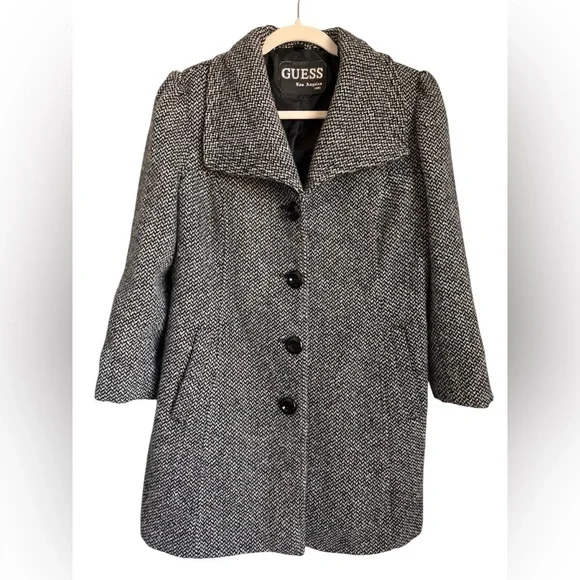 Guess Los Angeles Tweed Coat/Jacket