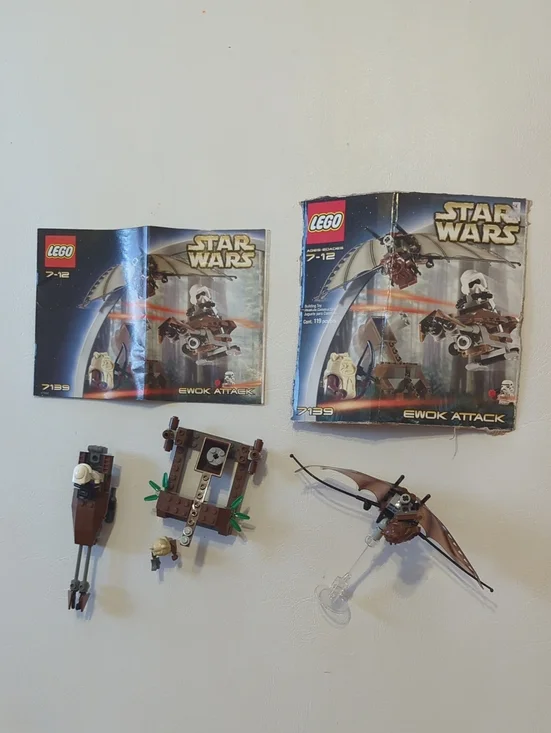Vintage Star Wars Lego Set 7139 Ewok Attack Complete Minifigures Stormtroopers