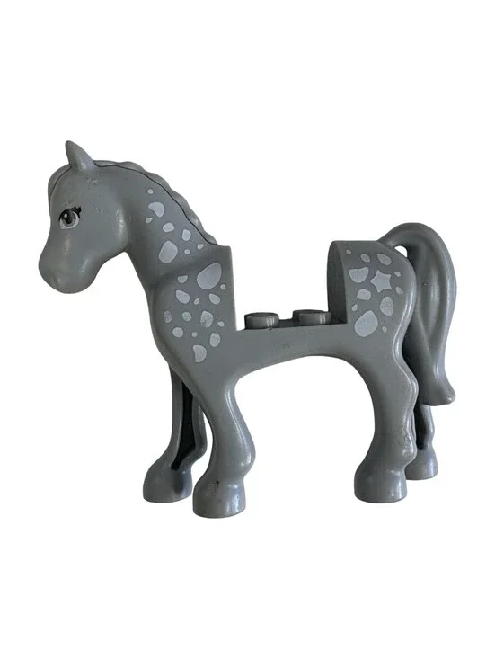 Lego Friends Horse Light Bluish Gray w/ White Spots 41125 Horse Vet Trailer