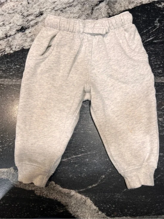 Carter’s Fleece Jogger Sweatpants | Heather Gray | 18M