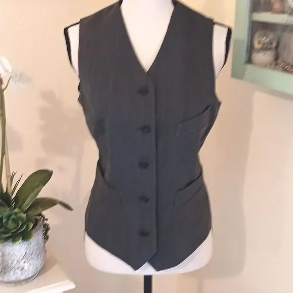 Luciano Barbera Charcoal Vest. Menswear Styling. Classic.