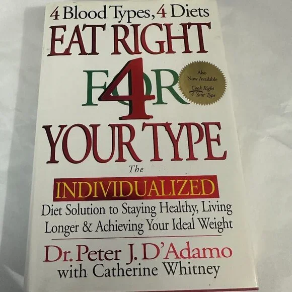 Eat Right 4 Your Type by Dr. Peter J. D’Adamo - Hardcover