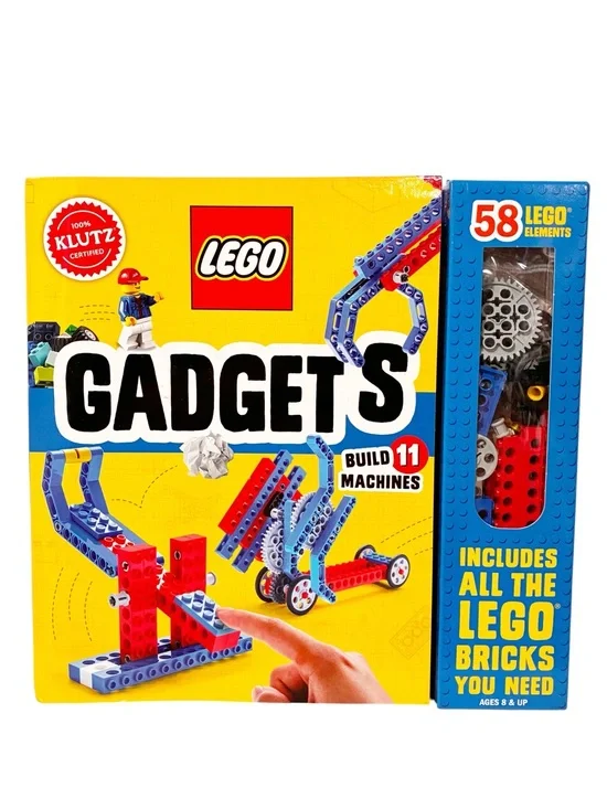 Lego Gadgets Book Kit with 58 Bricks Workbook NEW