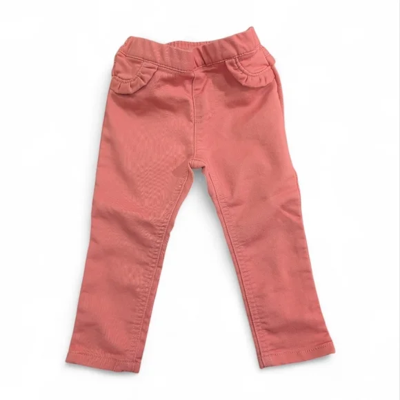 Carter's Girls Pink Long Pants Cotton Size 18m