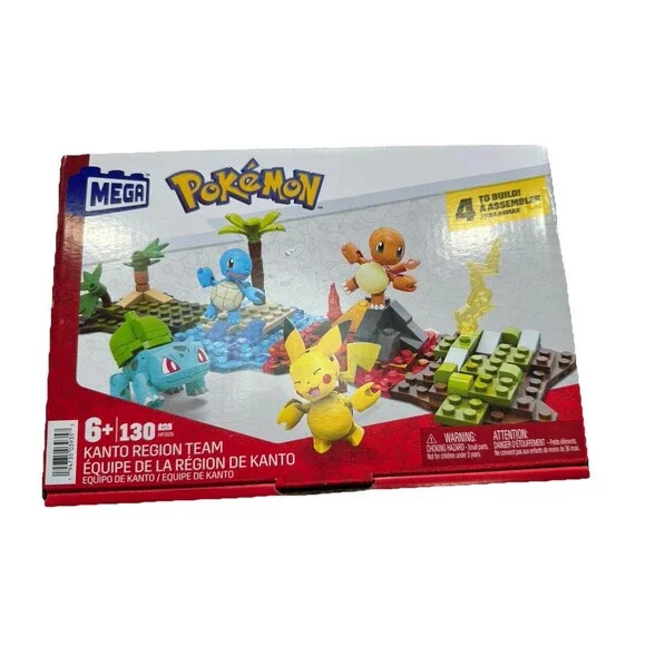 MEGA Pokémon Action Figure Building Toys Set Kanto Region Team With 130 Piece