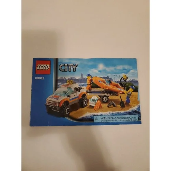 LEGO 60012 Manual‎ ONLY Instruction Booklet LEGO City Coast Guard!!