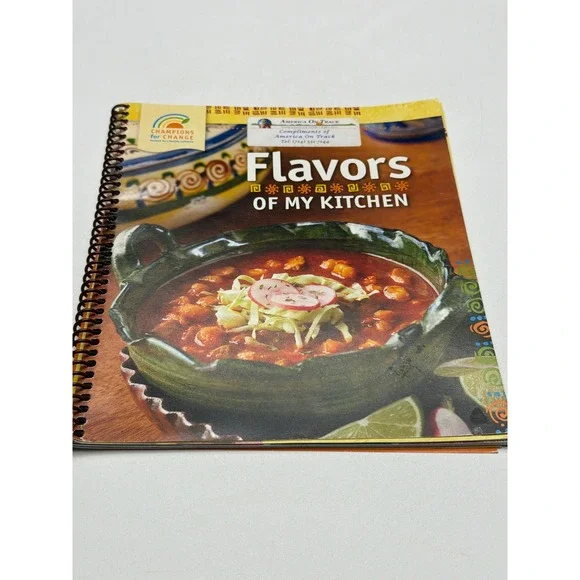 Flavors of My Kitchen Cookbook Spiral Bound Recipes Healthy Eating Champions‎